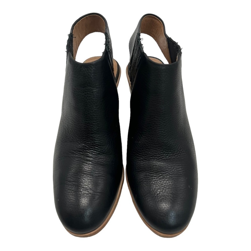 Gentle Souls Harlie Slingback Black Leather Open Back Comfort Booties Womens 9.5 - Picture 3 of 13